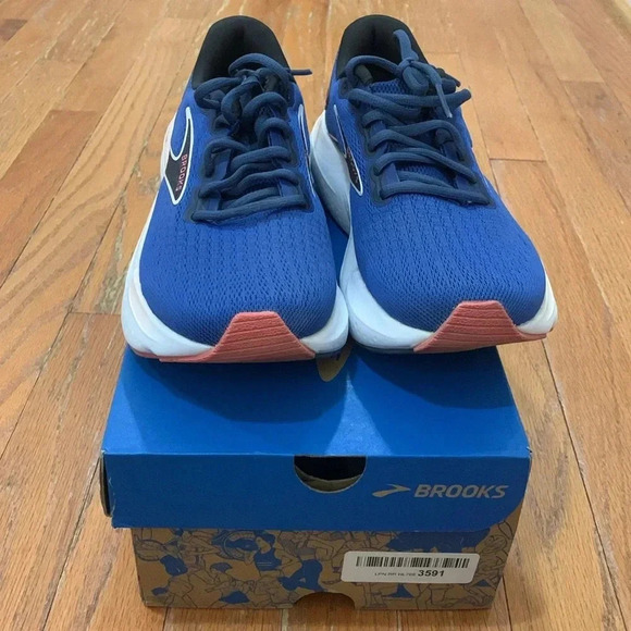 Women’s Brooks Glycerin 21 Neutral Running Shoe Blue, Icy Pink & Rose Size 6 EUC - Picture 6 of 10